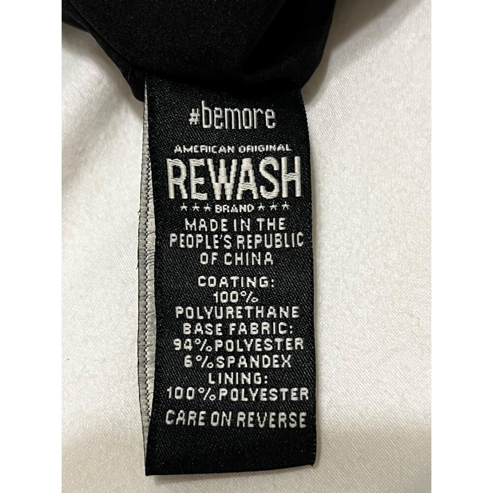 Black Faux Leather Wrap Mini Skirt By Rewash Brand Size Small - Picture 5 of 5